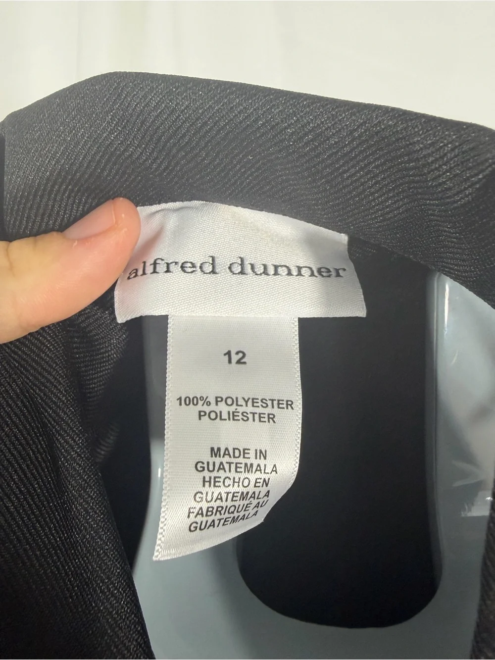 NWT Alfred Dunner Women’s Size 12 Classic Black Blazer Jacket